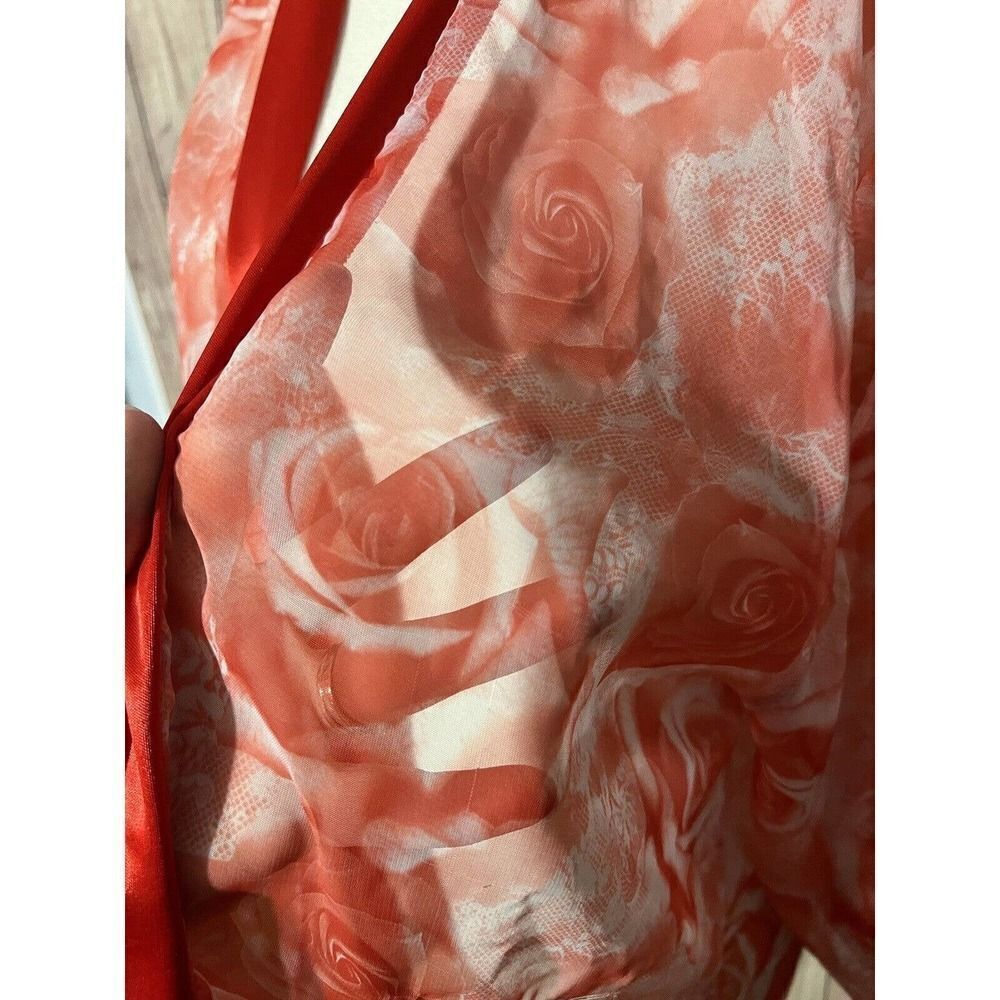 Vintage MSM Fashion Sheer Pink Cardigan - Picture 5 of 11